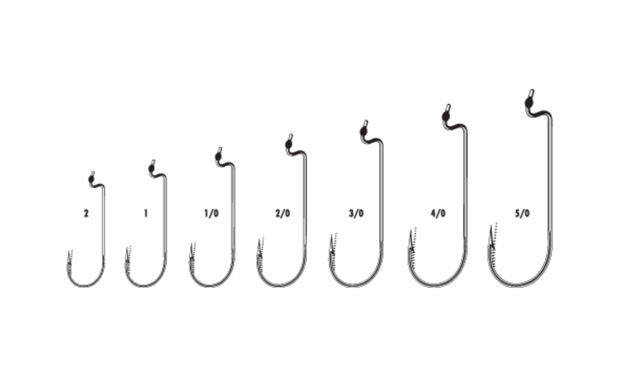 Worm Hook Black Nickel #5/0 (25 Pack)﻿