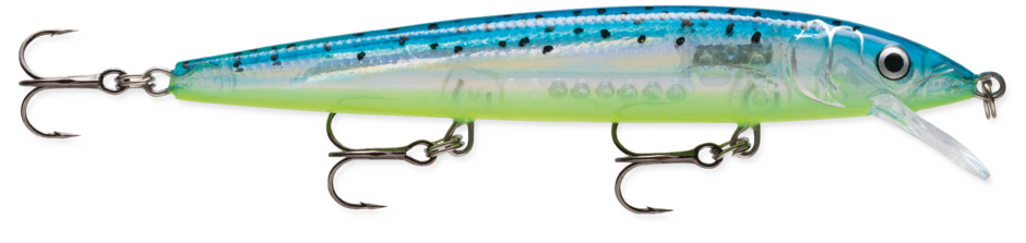 Husky Jerk 14 Glass Blue Minnow