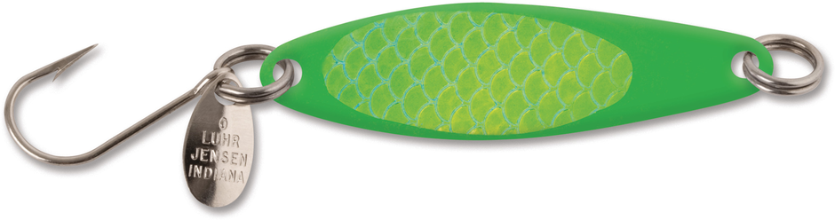 3 Esche Luhr Jensen Needlefish 2″ Con Coda Flipper – Colori Pink Chartreuse UV