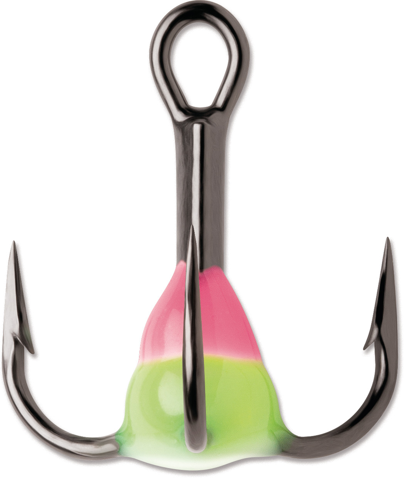 Glow Resin Treble #8 Pink Chartreuse Glow