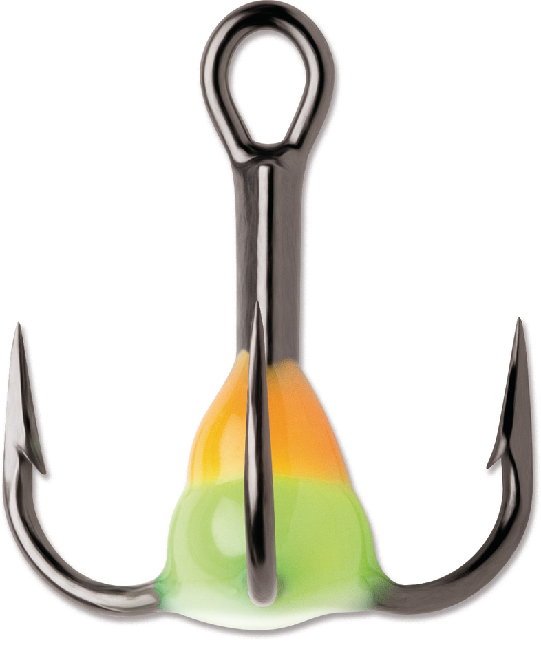 Glow Resin Treble #8 Orange Chartreuse Glow