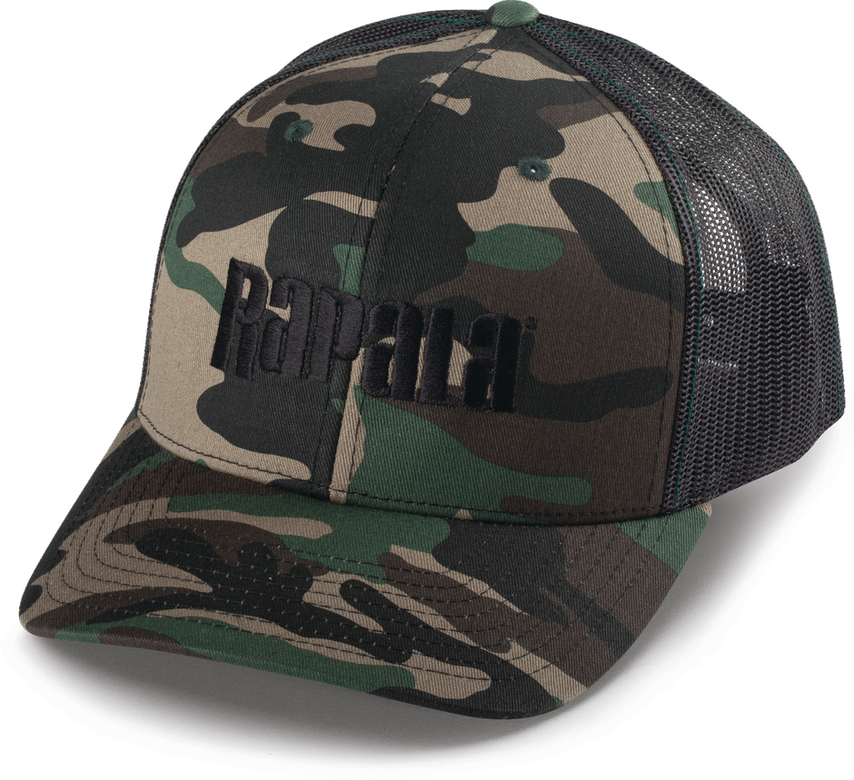Rap Truck Cap Dark Camo Bk Msh