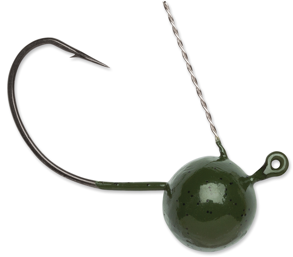 Wacky Weedless Jig 1/4 Green Pumpkin Green Pumpkin