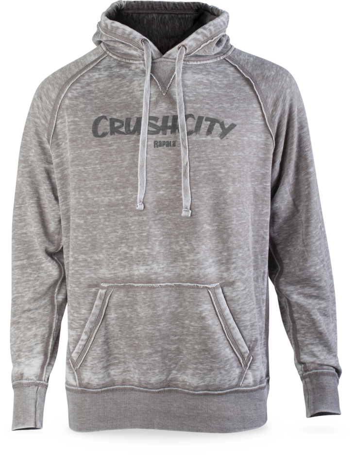 CrushCity J America Hooded Sweatshirt Grey Logo