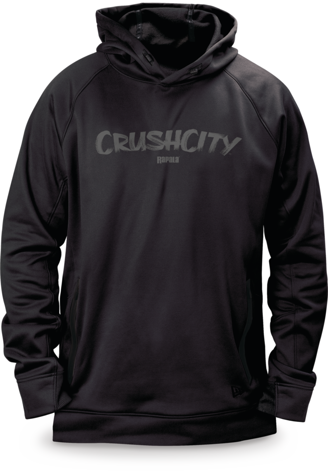 CrushCity New Era Hooded Sweatshirt Grey Logo
