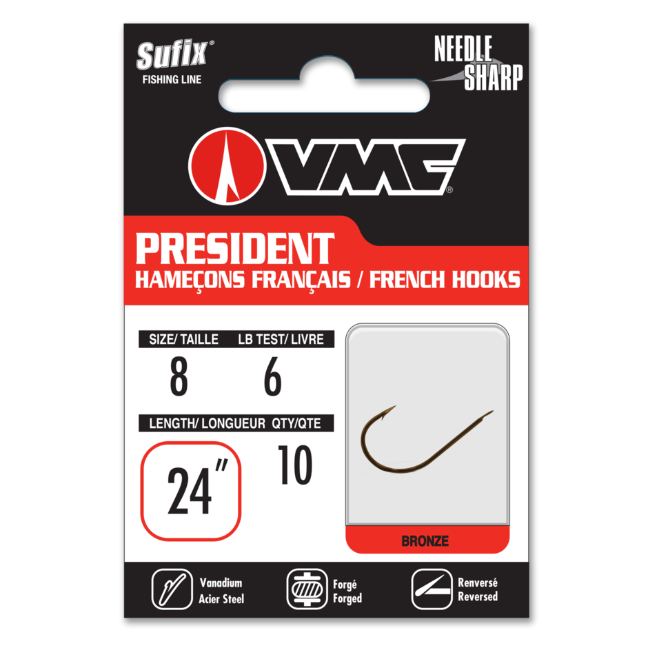 President French Red 6lb 24"#8