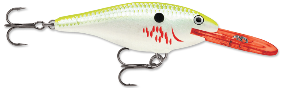 SHAD RAP 05 Bleeding Chartreuse Shad