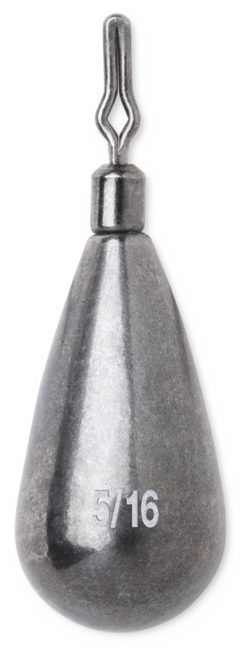 Tungsten Tear Drop Weight 1/2  Natural