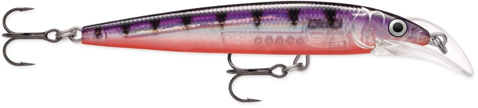 SCATTER RAP DEEP HUSKY JERK 10 Glass Purple Perch