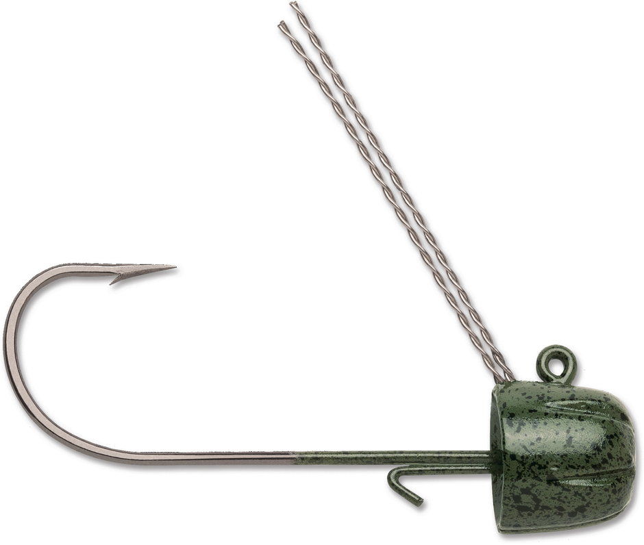 Finesse Weedless Jig 3/32  Green Pumpkin