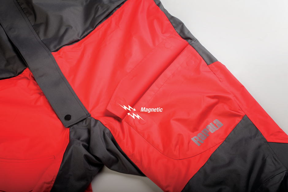 Rapala Rain Bib Grey Red - L