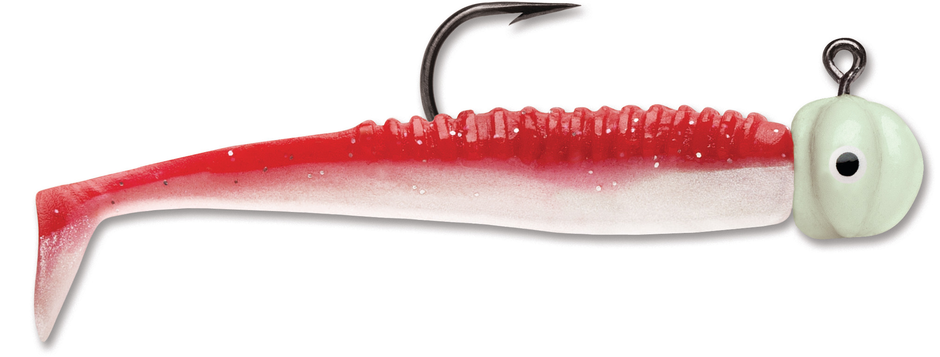 Boot Tail Jig 1/32  Red Pearl Glow