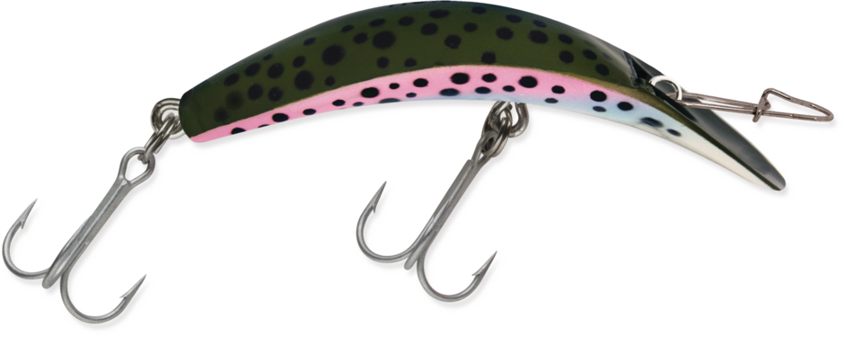 K16 KWIKFISH 5-9/16" Black Chartreuse Dual Dots