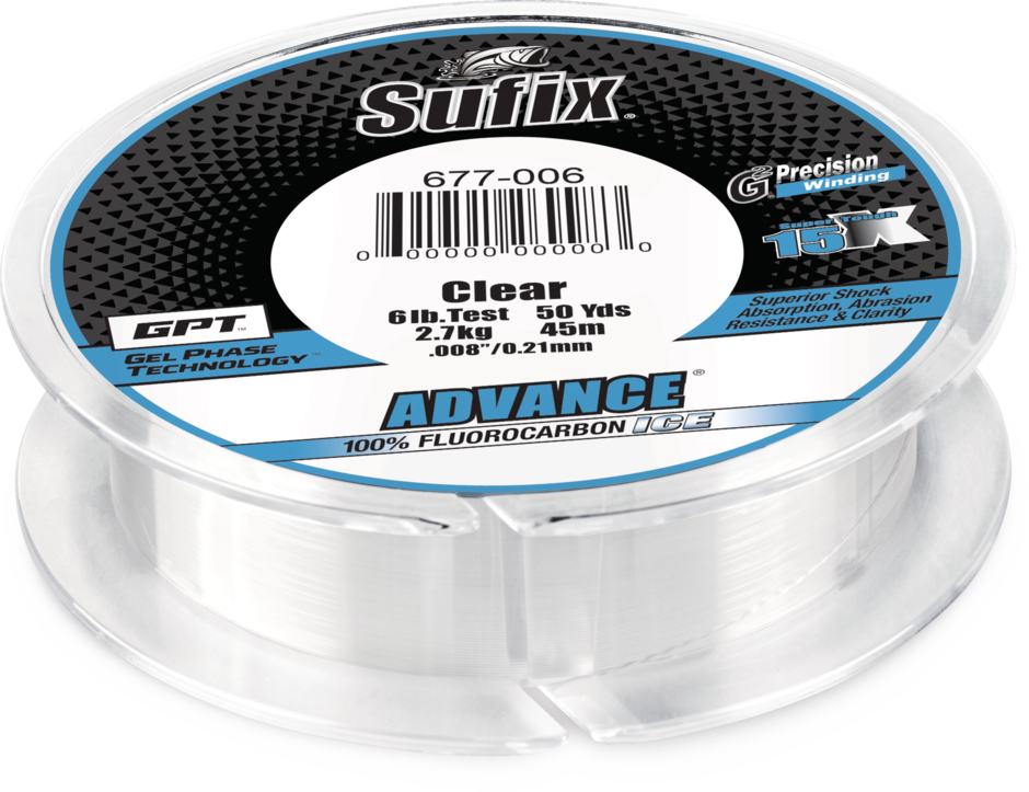 ADVANCE ICE FLUOROCARBON 50YDS G2 8LB/0.25MM/CLEAR