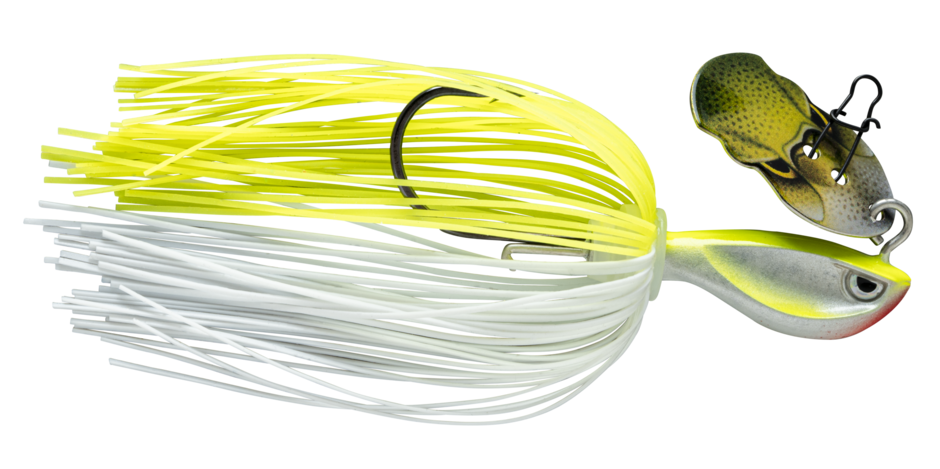 Rap-V Perch Bladed Jig RVABJ Silver Fluorescent Chartreuse