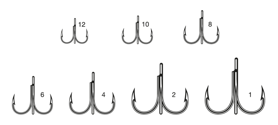 X-SHORT 1X STRONG INLINE TREBLE 7548BN X5 12