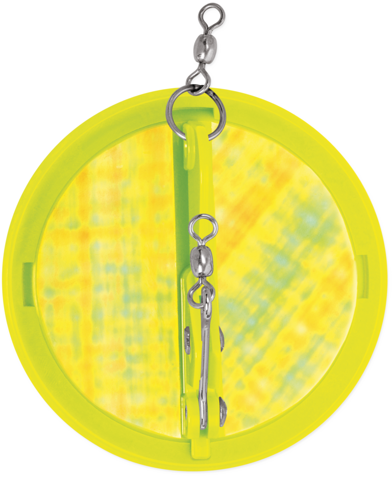 3/0 Dipsy Diver Chartreuse / Silver Bottom Moonjelly