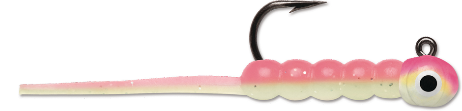 Wax Tail Jig 1/50 oz Pink Chartreuse Glow