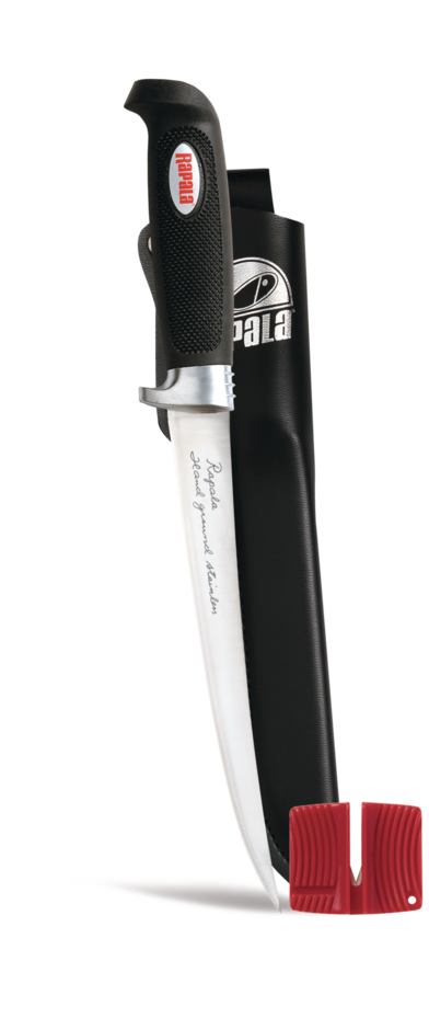 Soft Grip Fillet Knive 13 cm with Sharpener