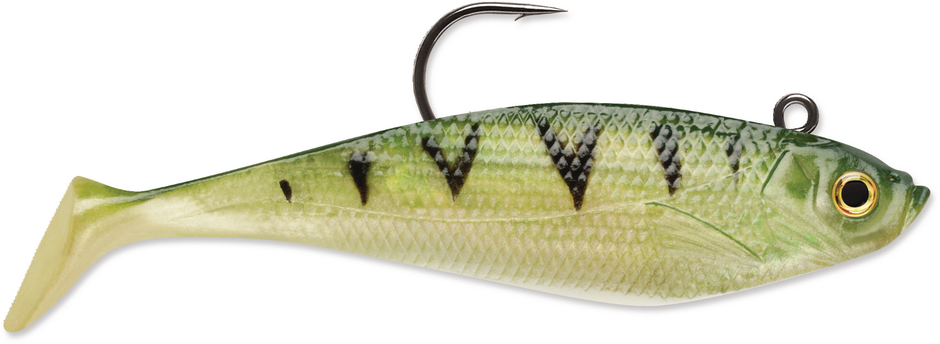 Leurre Souple Storm Wildeye Swim Shad 4 - Vert/Bleu - Pot Original SSPW72 - Neuf