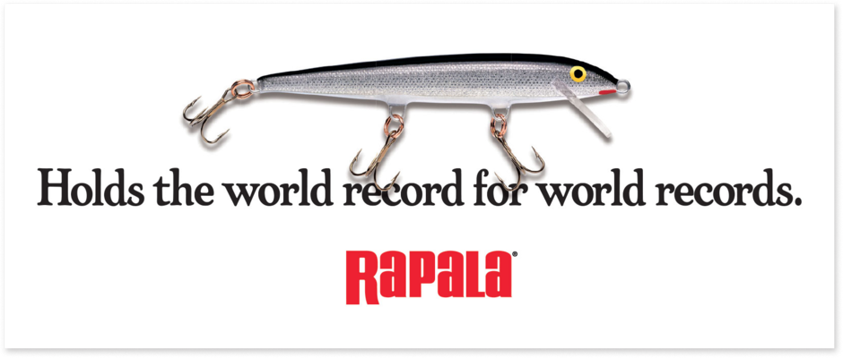 Rapala World Record Decal