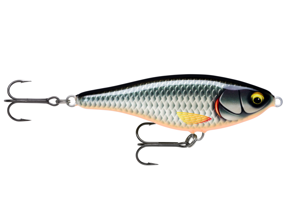 Esca Rapala Twitchin Rap TWR-08 &ndash; Rosa Tigre UV &ndash; Sospensione &ndash; Fuori Produzione