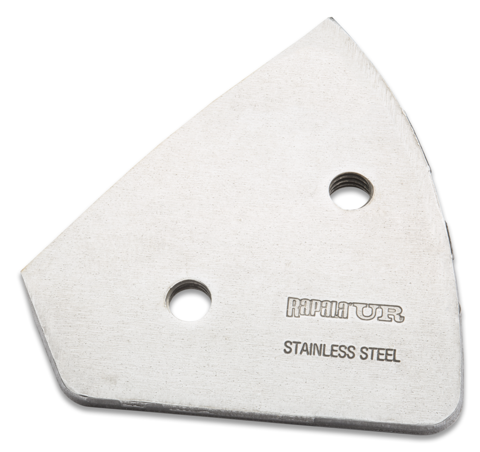 Rapala UR spare blades 115 w screws Fits all UR metal crowns: Steel, EVO Steel, EVO RED 115 crown, with screws 4x M4*8mm