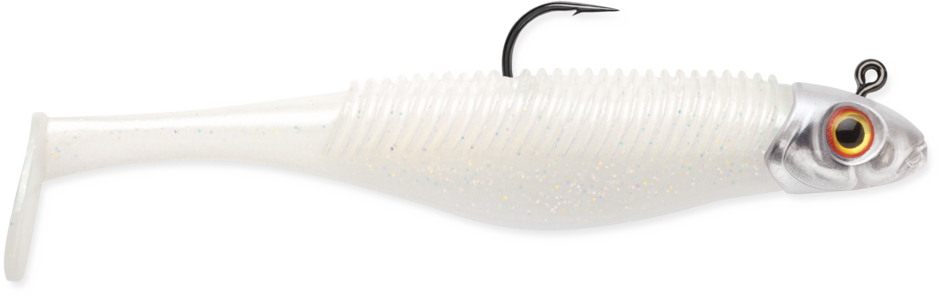 360GT SEARCHBAIT SHAD 4.5"- 3/8oz Pearl Ice