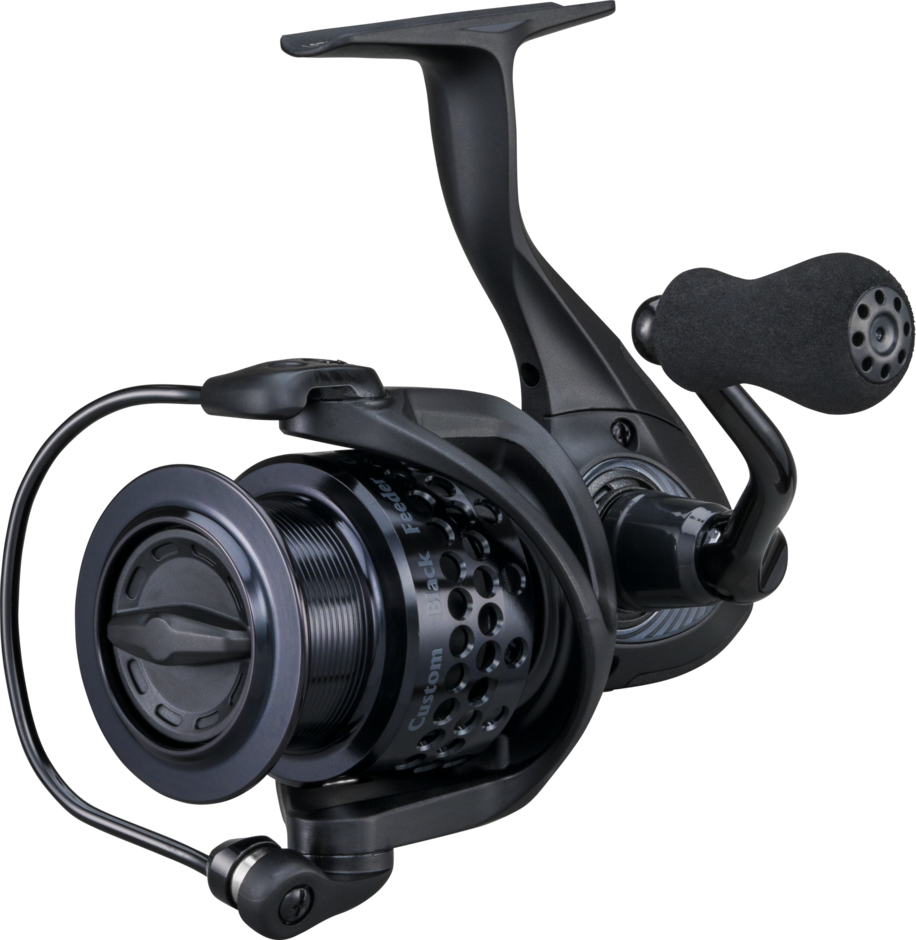 Custom Black Feeder Reel Reversible 4.5:1