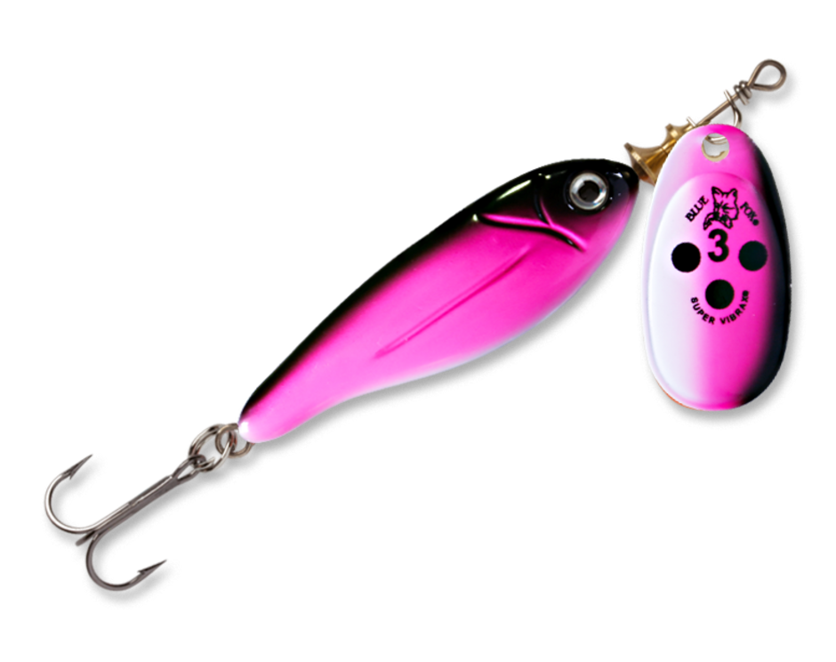 MINNOW SUPER VIBRAX 4 Copper Black Pink 