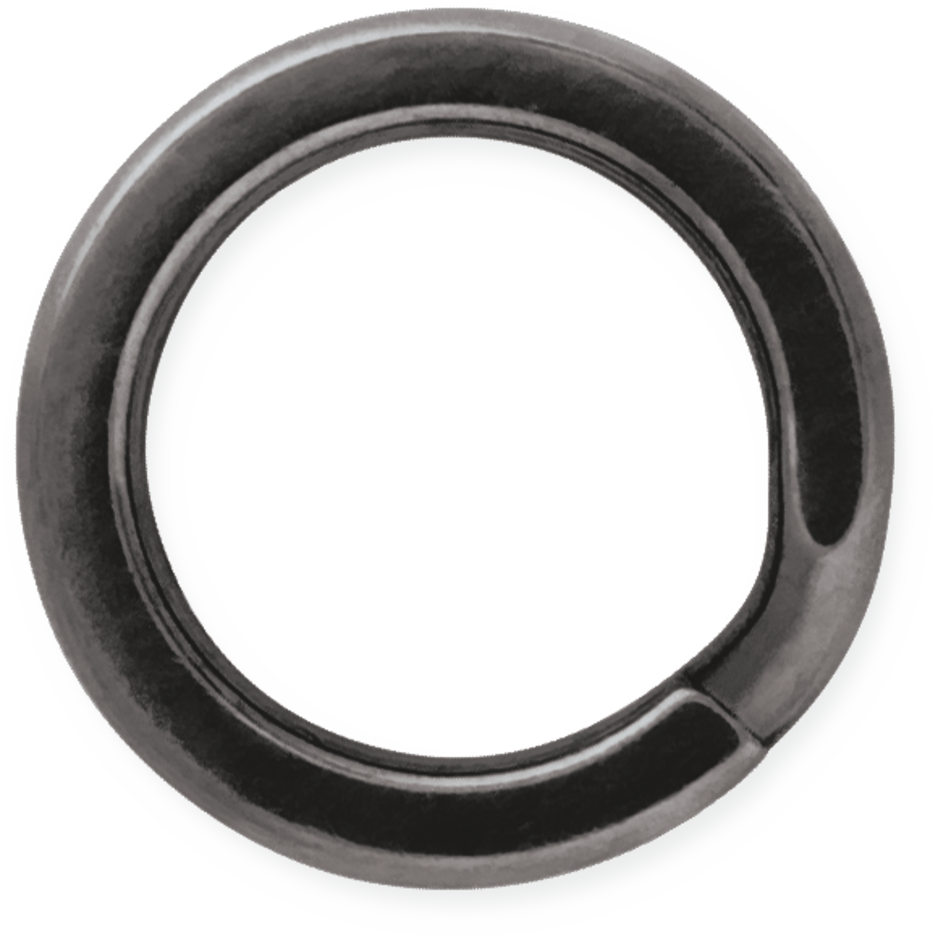 BSSR Black Stainless Steel Split Ring