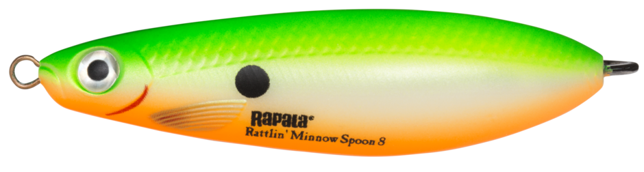 RATTLIN' MINNOW SPOON 08 Green Shad UV
