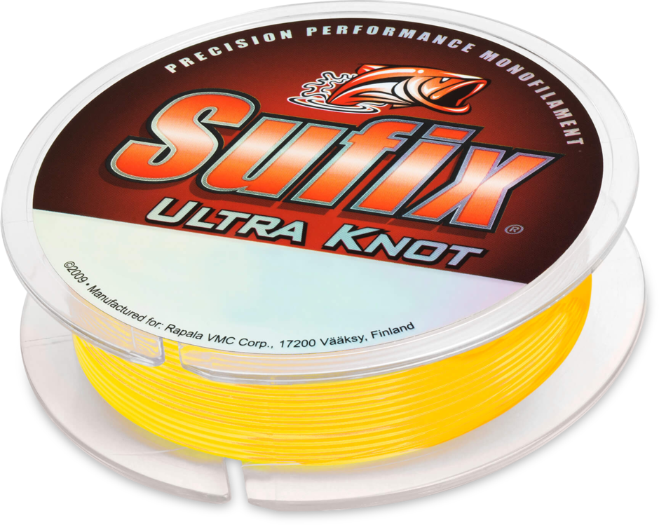 ULTRA KNOT 150M+PVC 0.25MM/5.1KG/#2/12LB/OPAQUE YELLOW