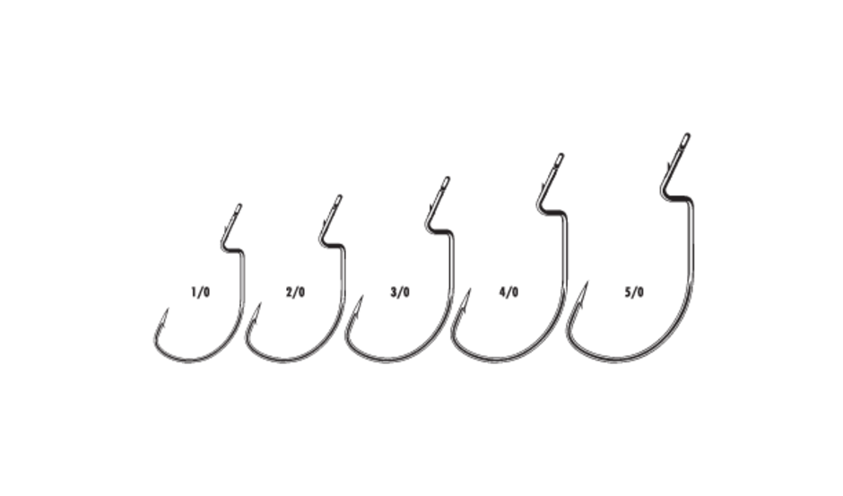 XL Wide Gap Worm Black Nickel #5/0