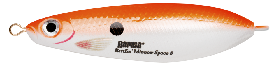 RATTLIN' MINNOW SPOON 08 Fluorescent Red Pearl