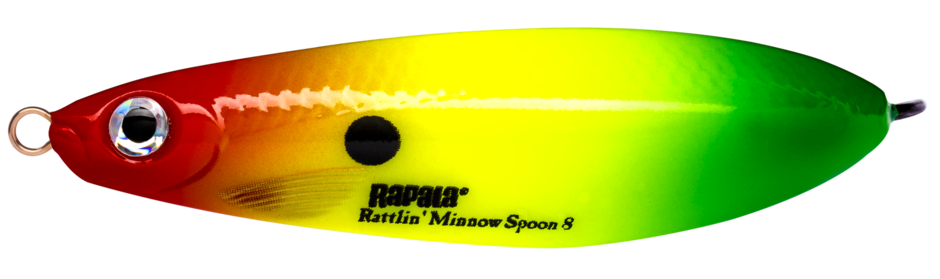 RATTLIN' MINNOW SPOON 08 Red Yellow Green