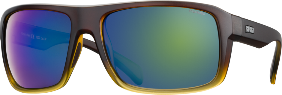 Precision Skye Sunglasses, color: Matte Brown Fade Amber Green Mirror