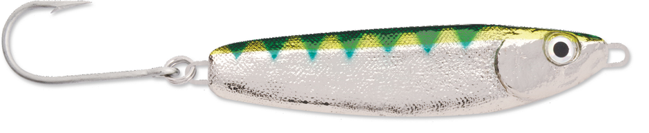 5 oz CRIPPLED HERRING Nickel / Neon Green Back