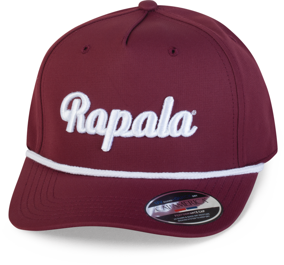 Cap America Athletic Rope Cap Maroon