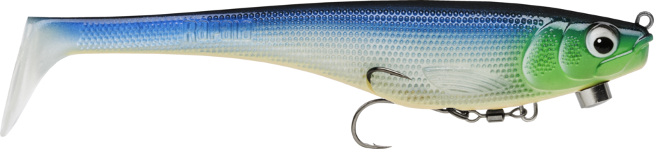 Rapala Soft Peto Prerigged 18 Blue Ghost Pre-rigged Swimbait