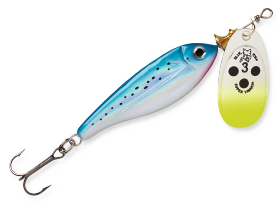 MINNOW SUPER VIBRAX 2 Silver Blue 