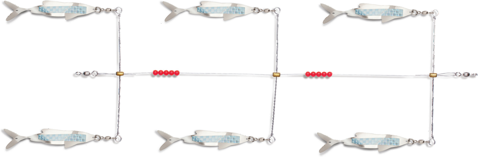 6-PACK SCHOOLIE FLASHER Chrome / Silver Prism-Lite