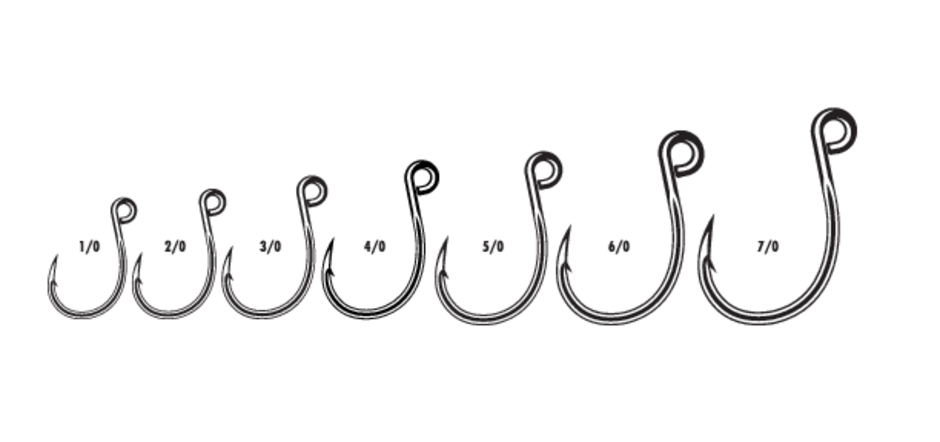 Inline Single Hook Black Nickel #5/0 Black Nickel