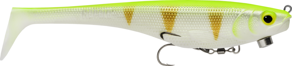 Rapala Soft Peto Prerigged 18 Sunny Snow Pre-rigged Swimbait