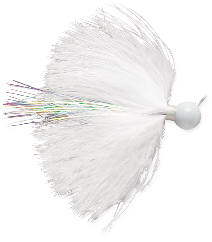 Marabou Jig 1/8  White White