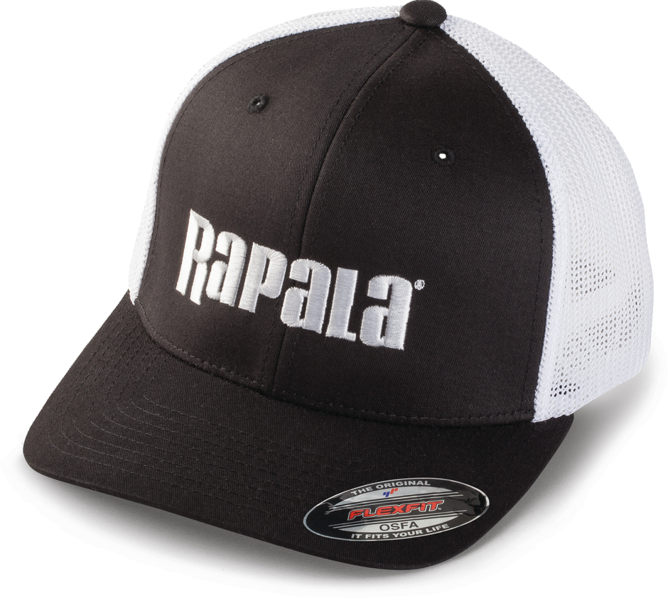 Rapala Flex Fit Blk/White Mesh