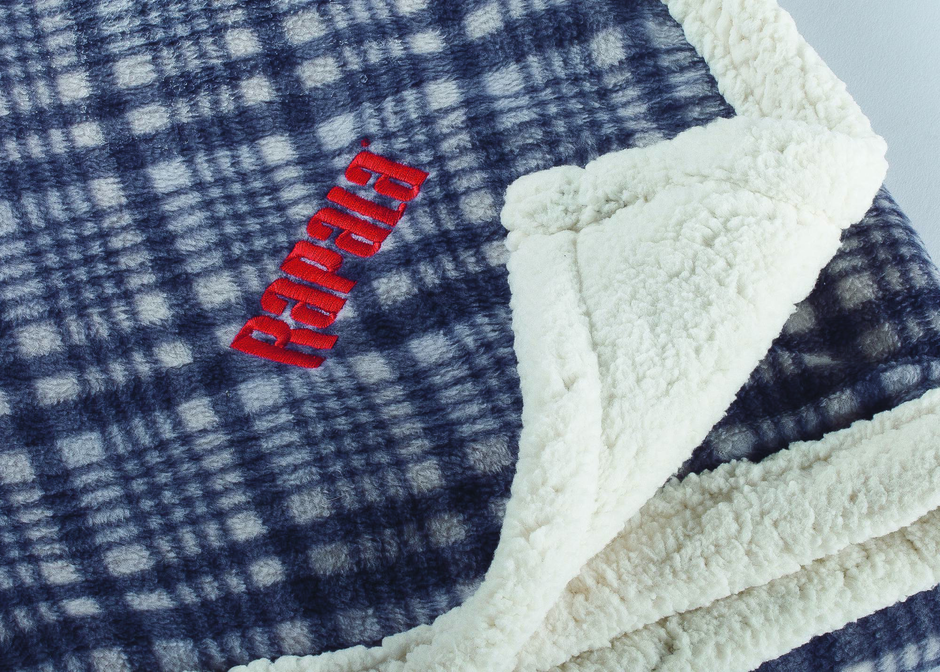 Rapala Plaid Sherpa Blanket