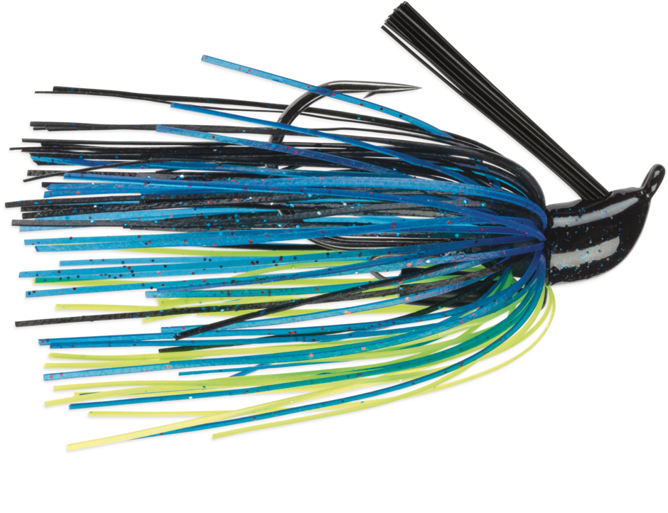 Utility Jig 1/4 Electric Blue Chartreuse