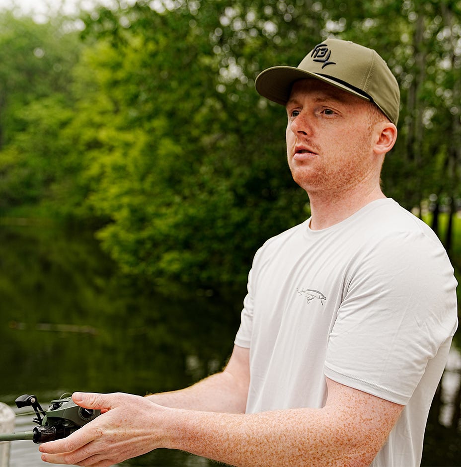 13 Fishing Athletic Rope Cap Olive Fish