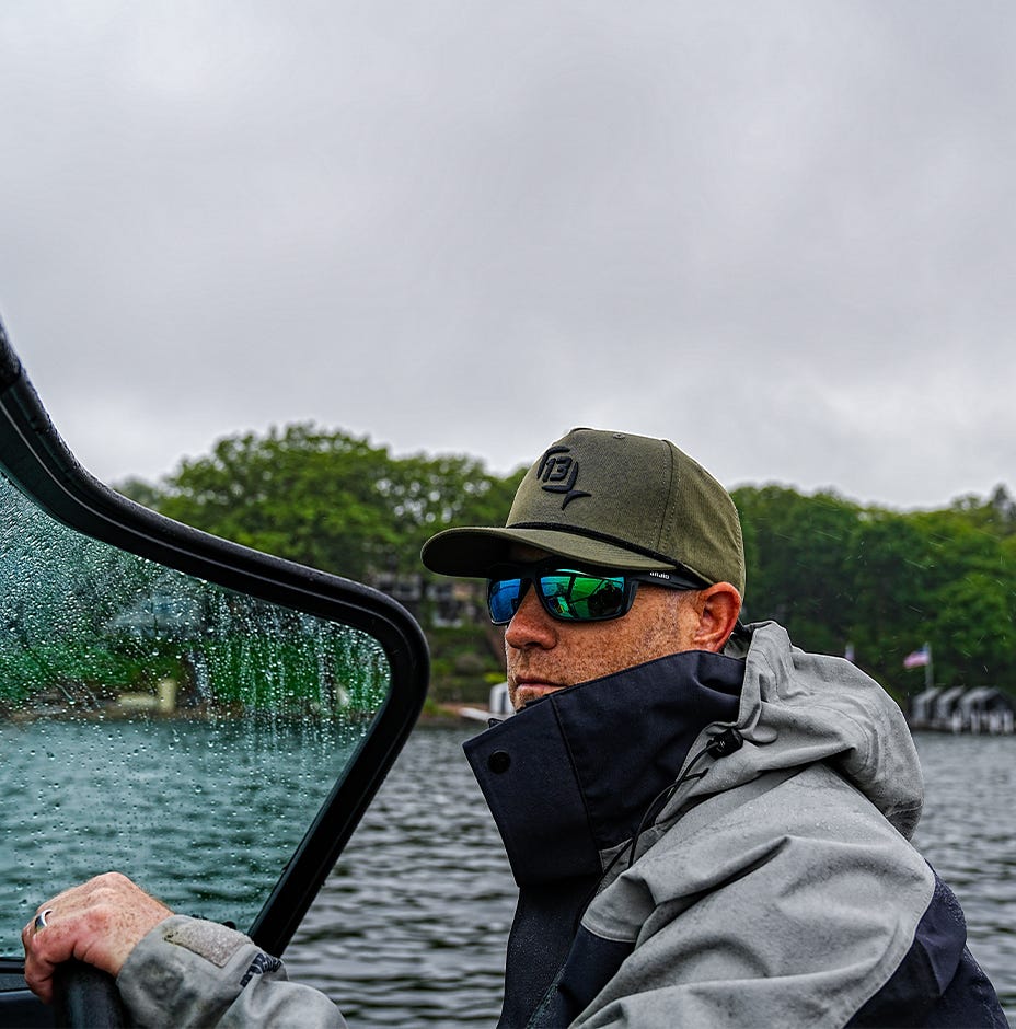 13 Fishing Athletic Rope Cap Olive Fish